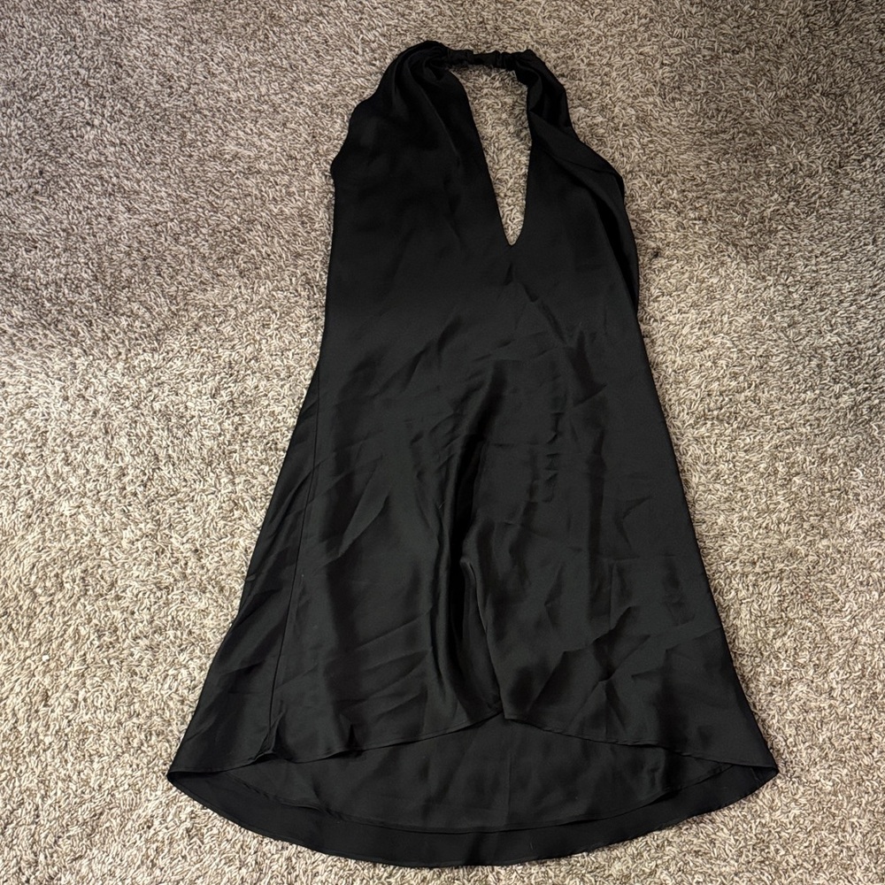 Show Me Your MuMu Black Jasmine Halter Mini Dress